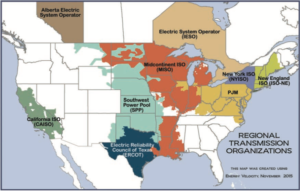 Regional Transmission Organizations Map